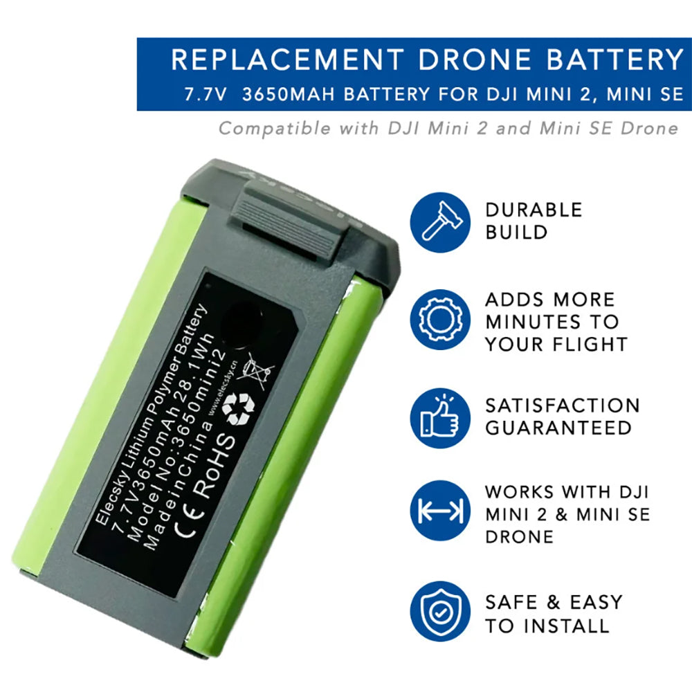 New DJI Mini 2 Series 3650mAh Intelligent Flight Battery (Not Original)