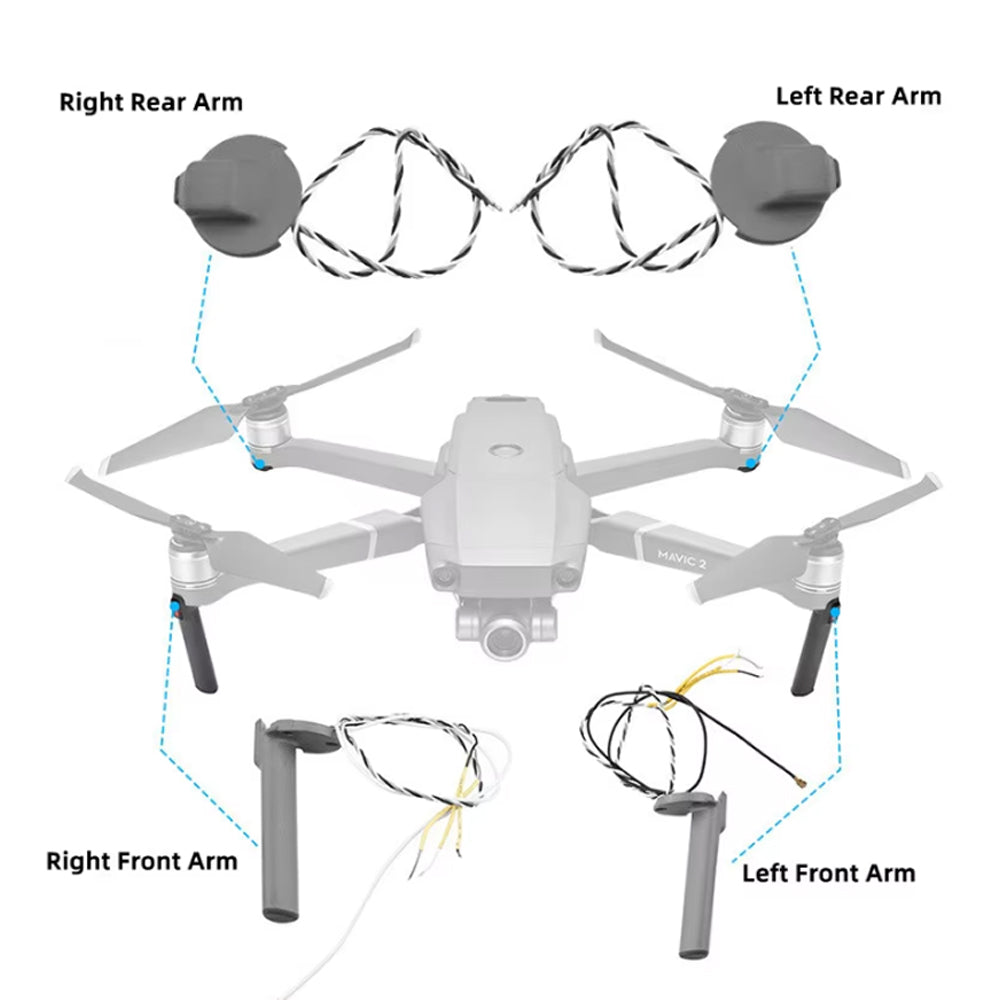 Original DJI Mavic 2 Series Landing Gear & Motor Cover