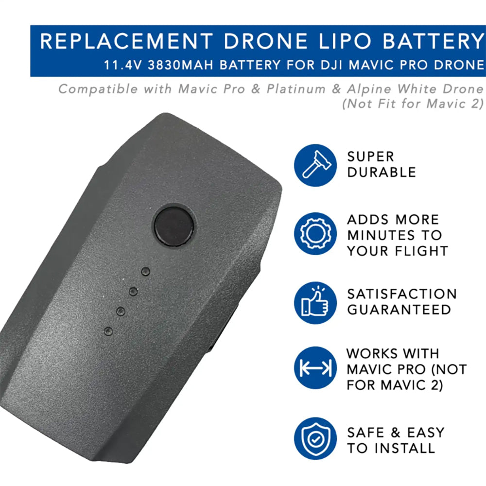 New DJI Mavic Pro Series 3830mAh Intelligent Flight Battery (Not Originla)