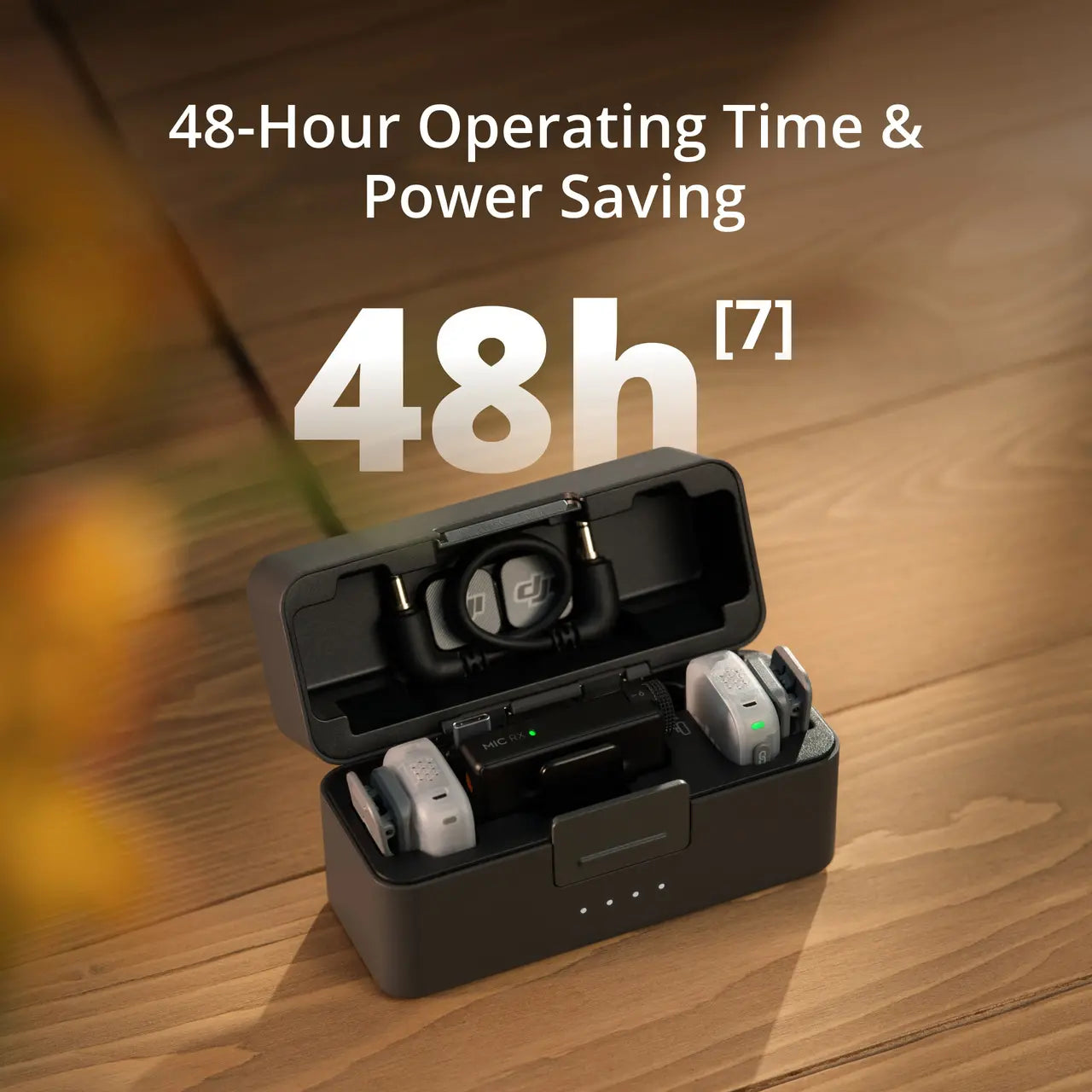 DJI Mic Mini 2 Wireless Microphone — 48kHz 24-Bit, 48-Hour Battery, Noise Cancelling