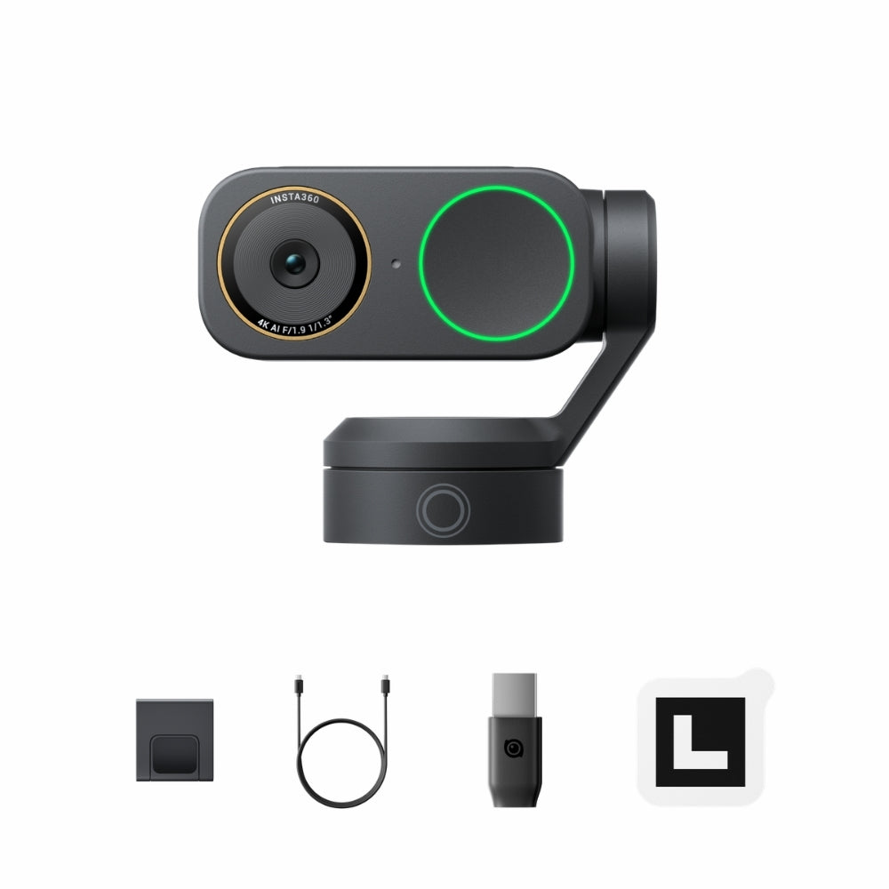 Insta360 Link 2 Pro - 4K AI Webcam, 1/1.3
