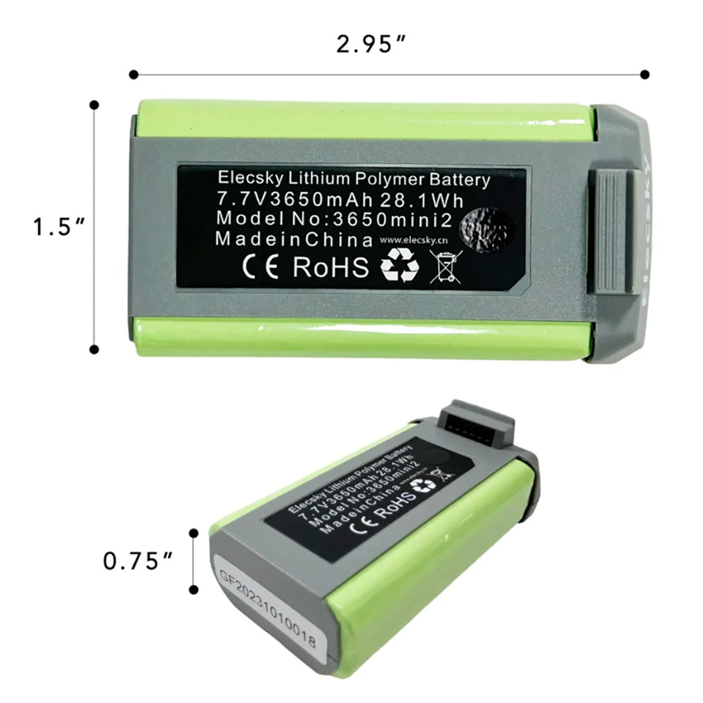 새로운 DJI Mini 2 시리즈 3650mAh 지능형 비행 배터리(순정품 아님)