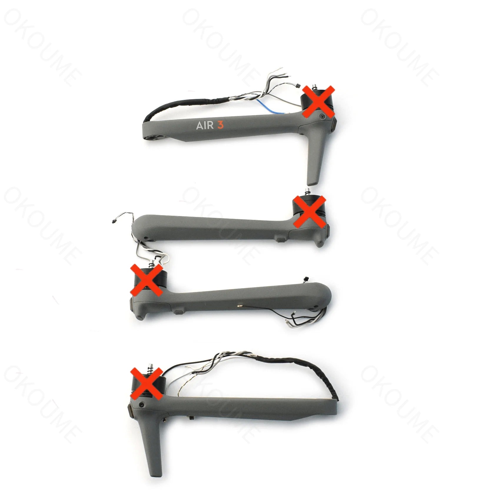 Original DJI Air 3/Air 3S Arm With Bad Motor