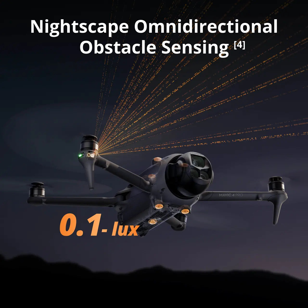 DJI MAVIC 5 PRO, Nightscape Omnidirectional Obstacle Sensing, 0.1 LUX