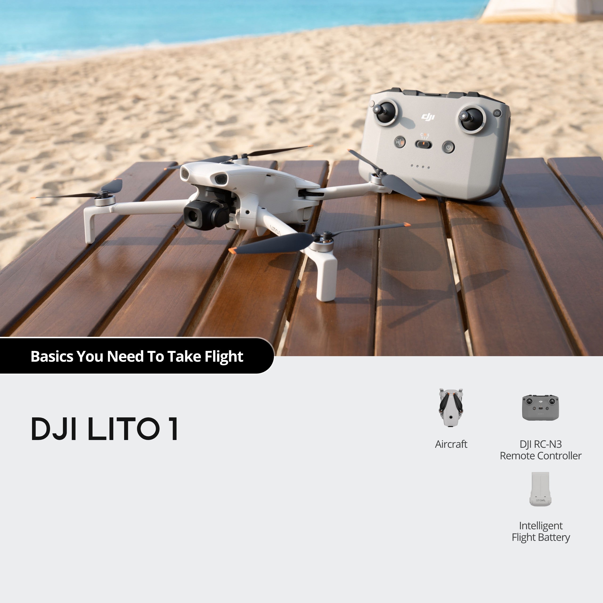 DJI Lito 1 - Omnidirectional Obstacle Sensing, 1/2″ CMOS, 4K Video, 8K Image, Under 249 g