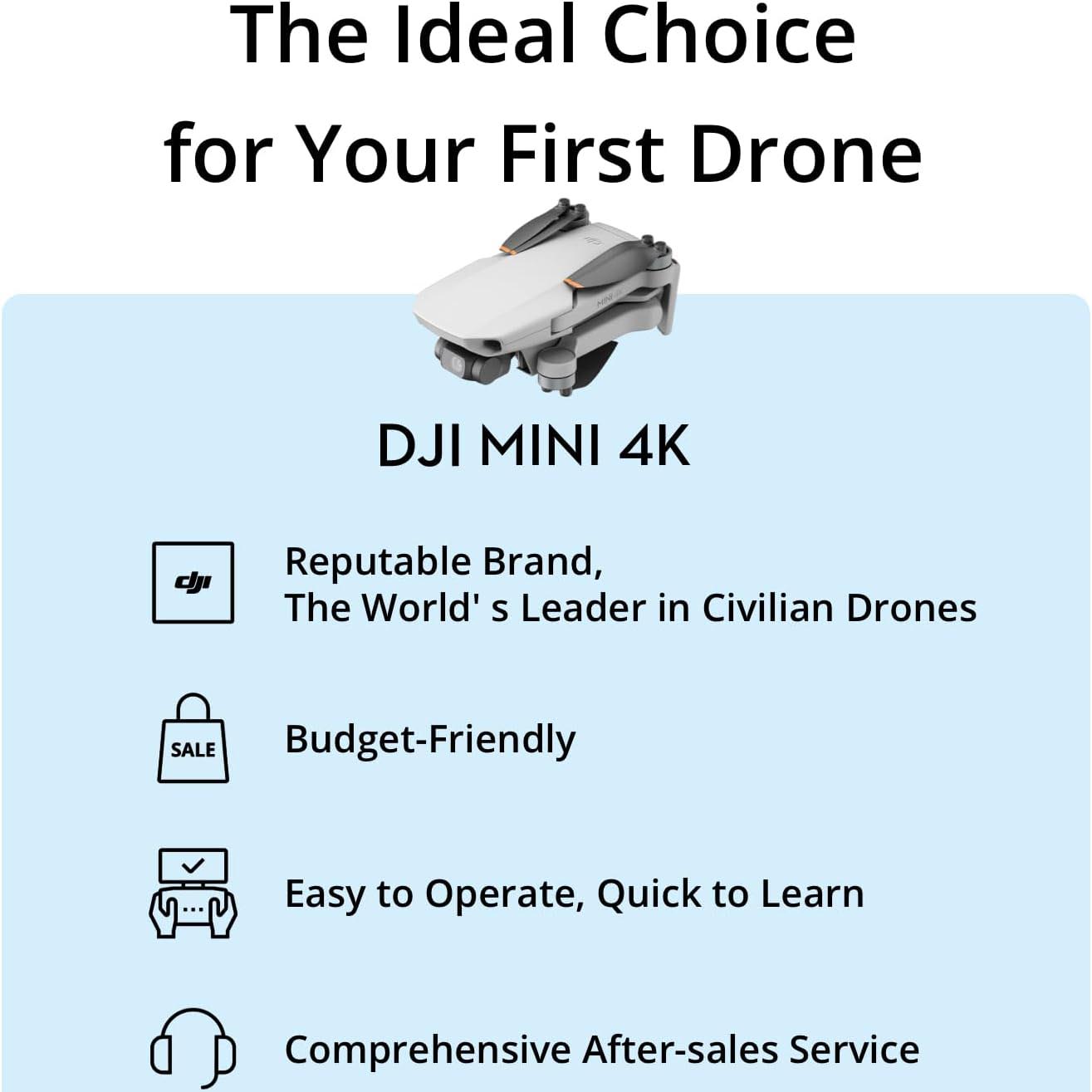 DJI Mini 4K drone CAMERA THE IDEAL CHOICE FOR YOUR FIRST DRONE