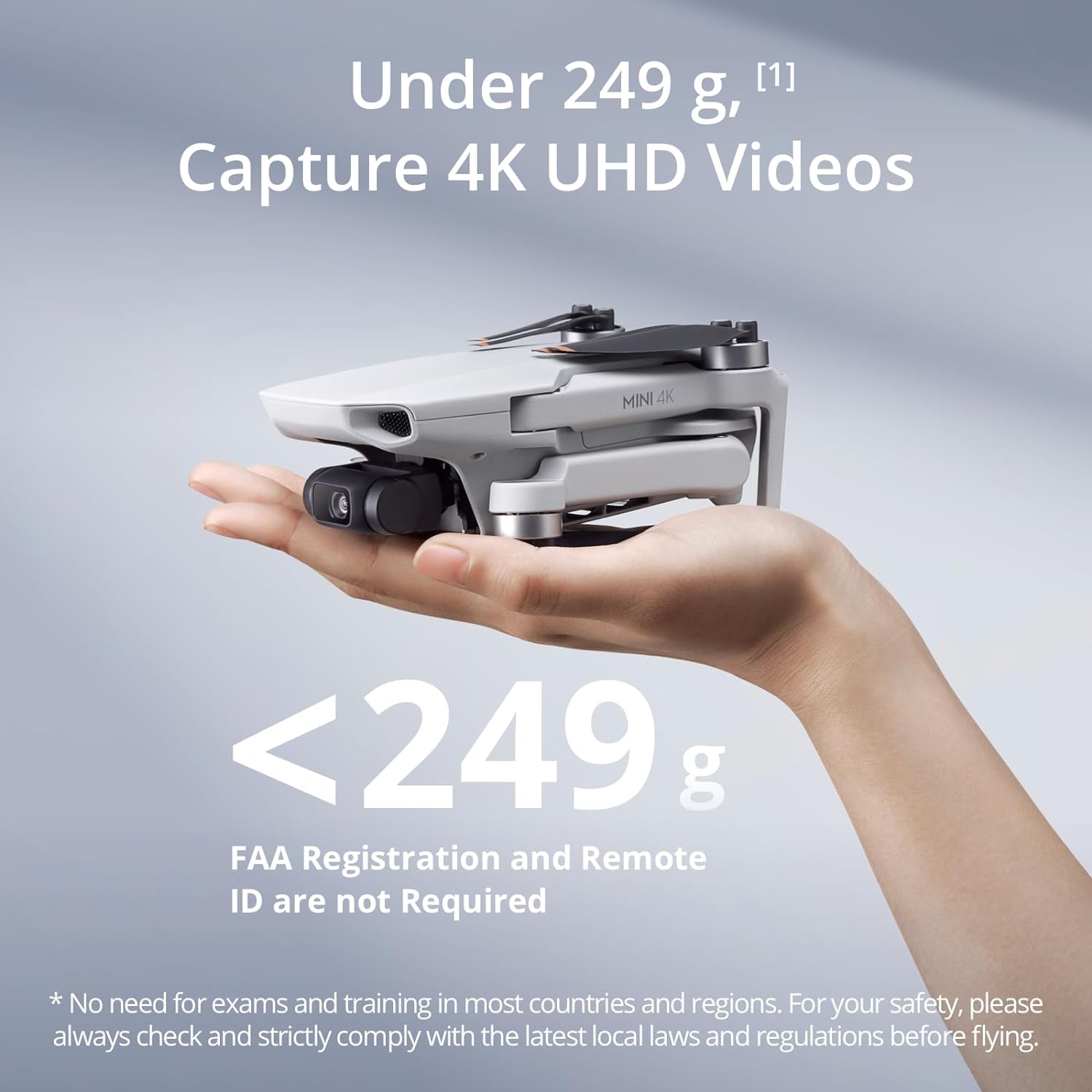 DJI Mini 4K drone CAMERA UNDER 249 G 4K UHD VIDEO NO FAA