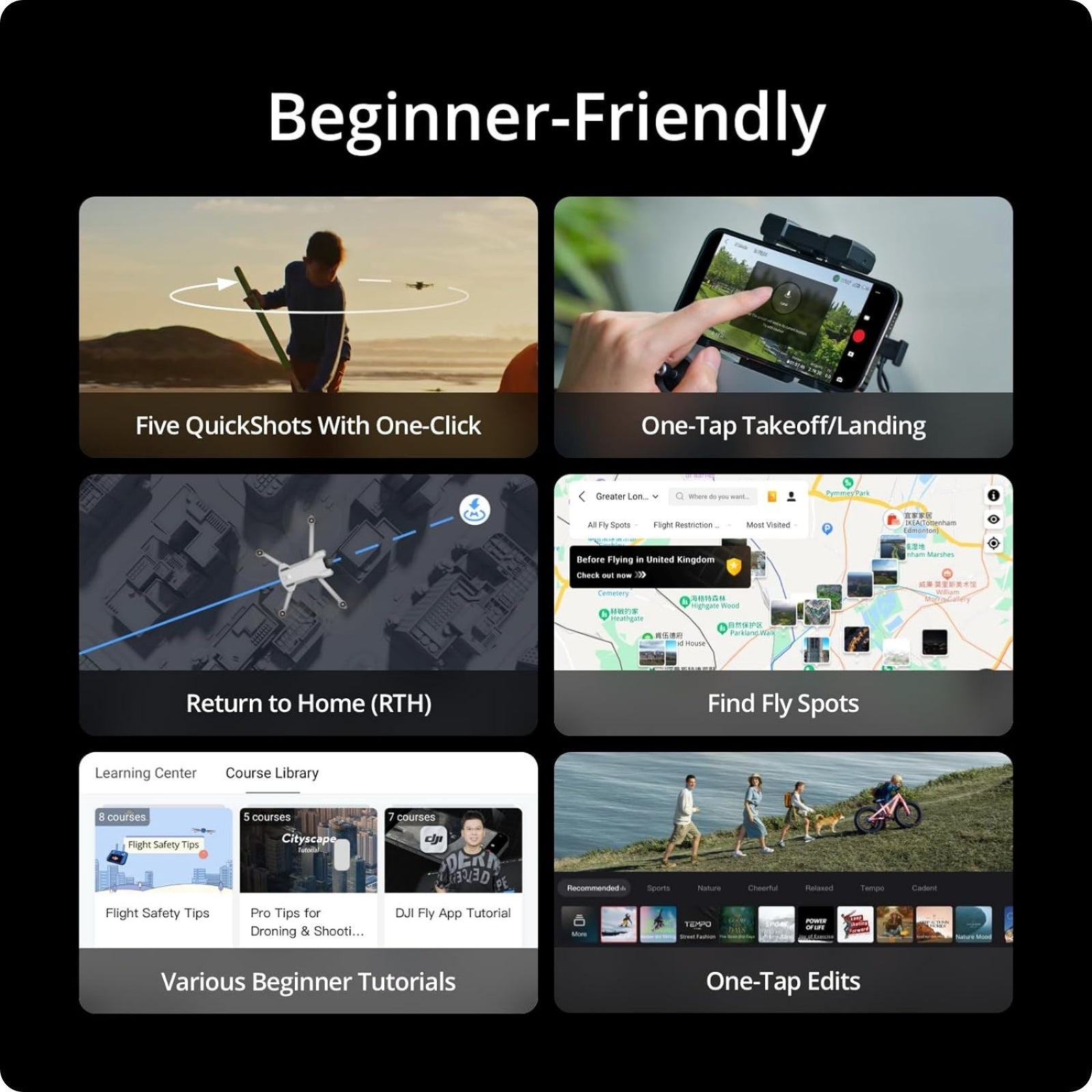 DJI Mini 3 — Under 249g, 4K Camera Drone, Beginner-Friendly, Up to 51-Min Flight Time