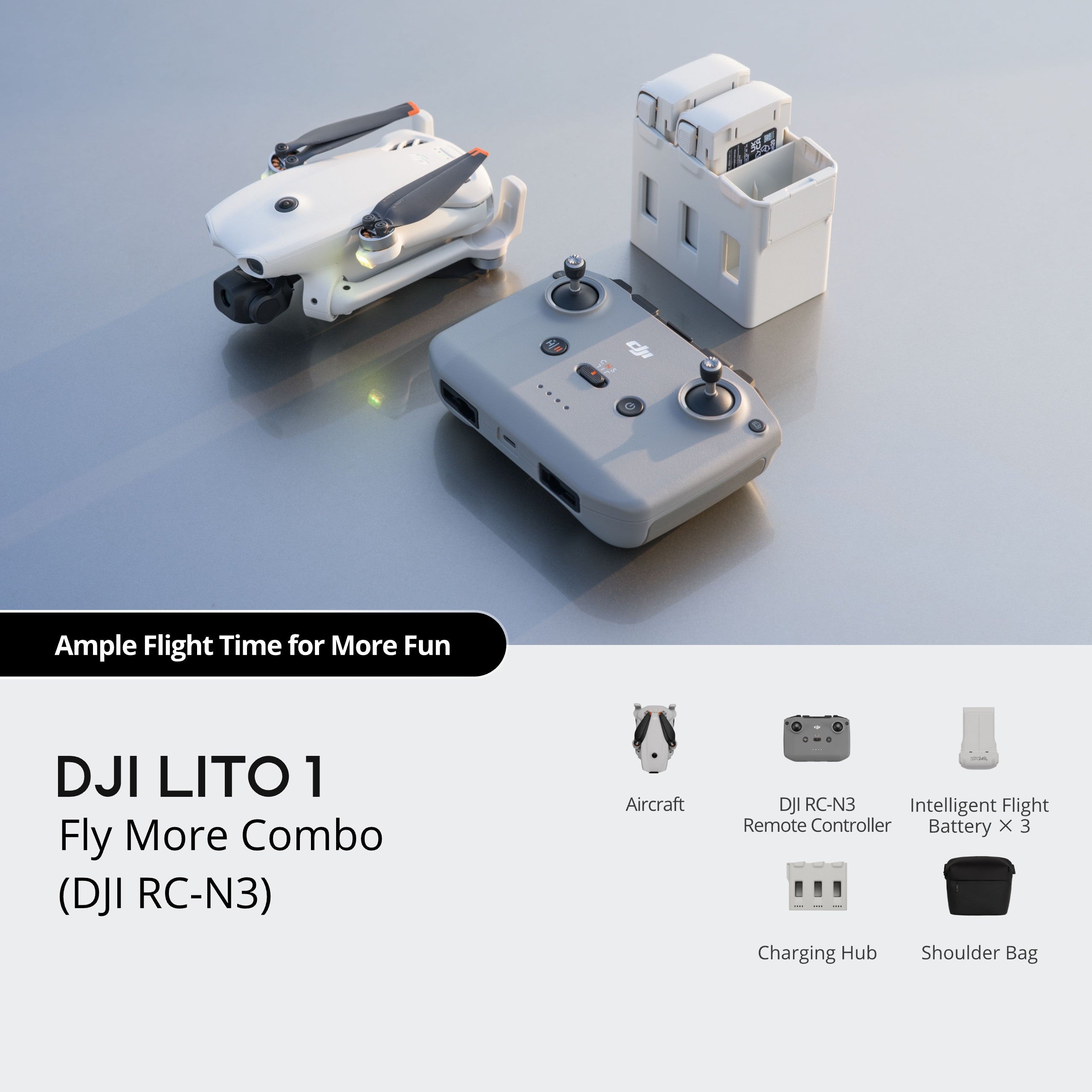 DJI Lito 1 - Omnidirectional Obstacle Sensing, 1/2″ CMOS, 4K Video, 8K Image, Under 249 g