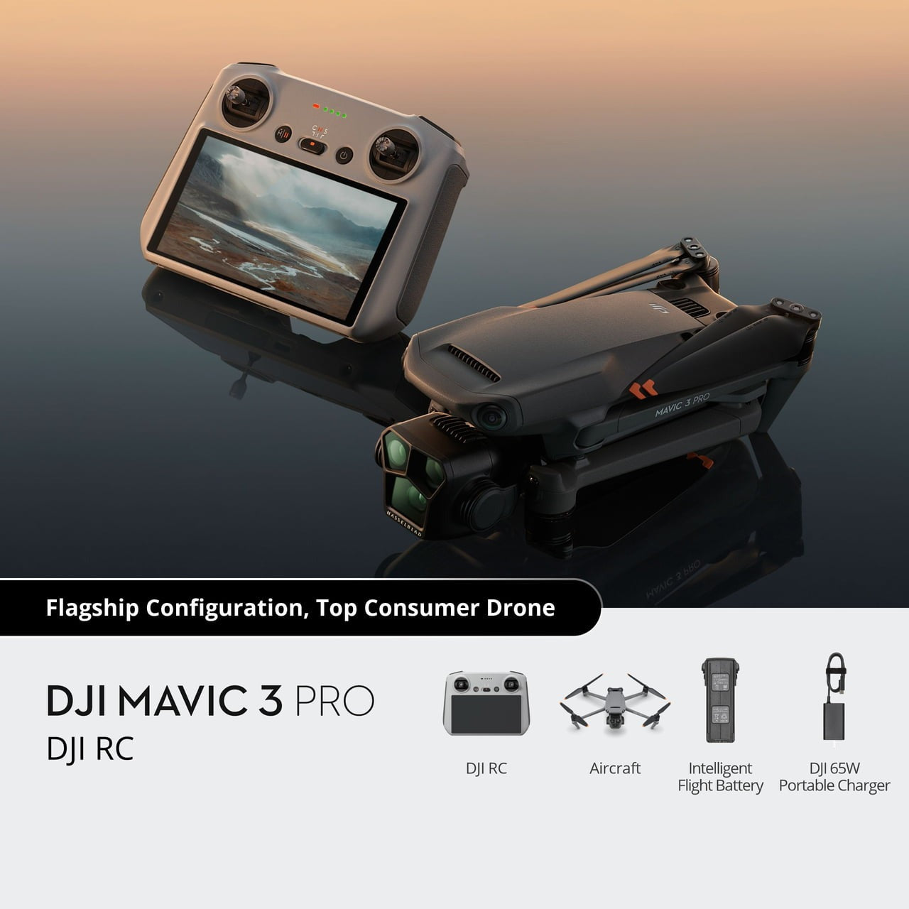 DJI Mavic 3 Pro - Tri-Camera Hasselblad Drone, 5.1K Video, 43-Min Flig